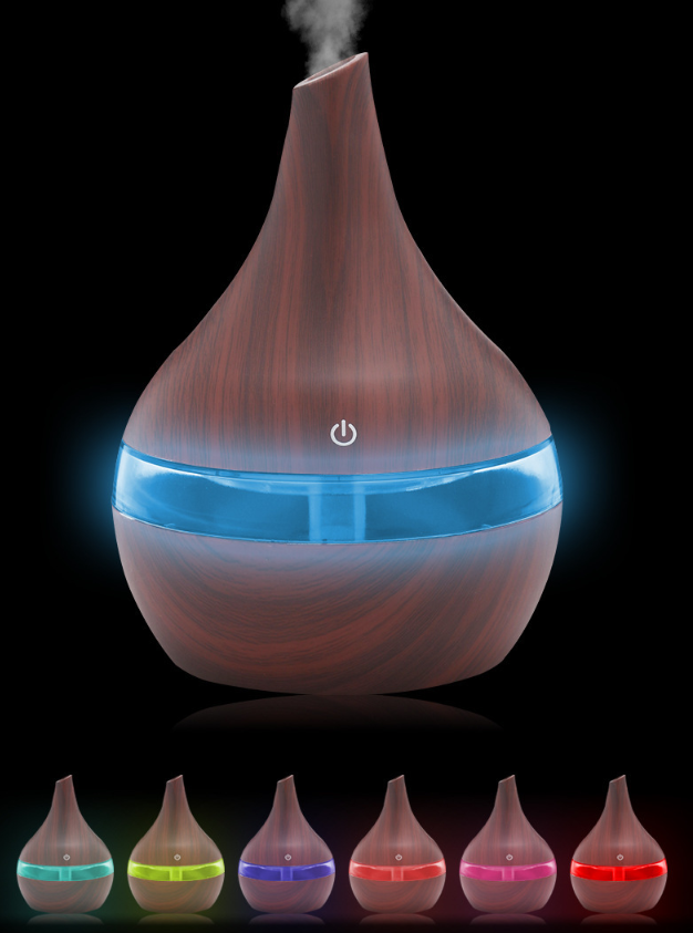 Wood Grain Aroma Diffuser & Cool Mist Humidifier USB Essential Oil Diffuser for Home, Office & Bedroom