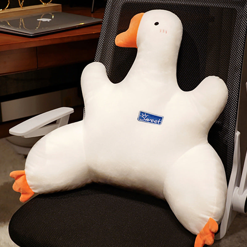 Goose Back Support Cushion for Office Chair – Lumbar Pillow for Lower Back Pain Relief, Home Office & Car