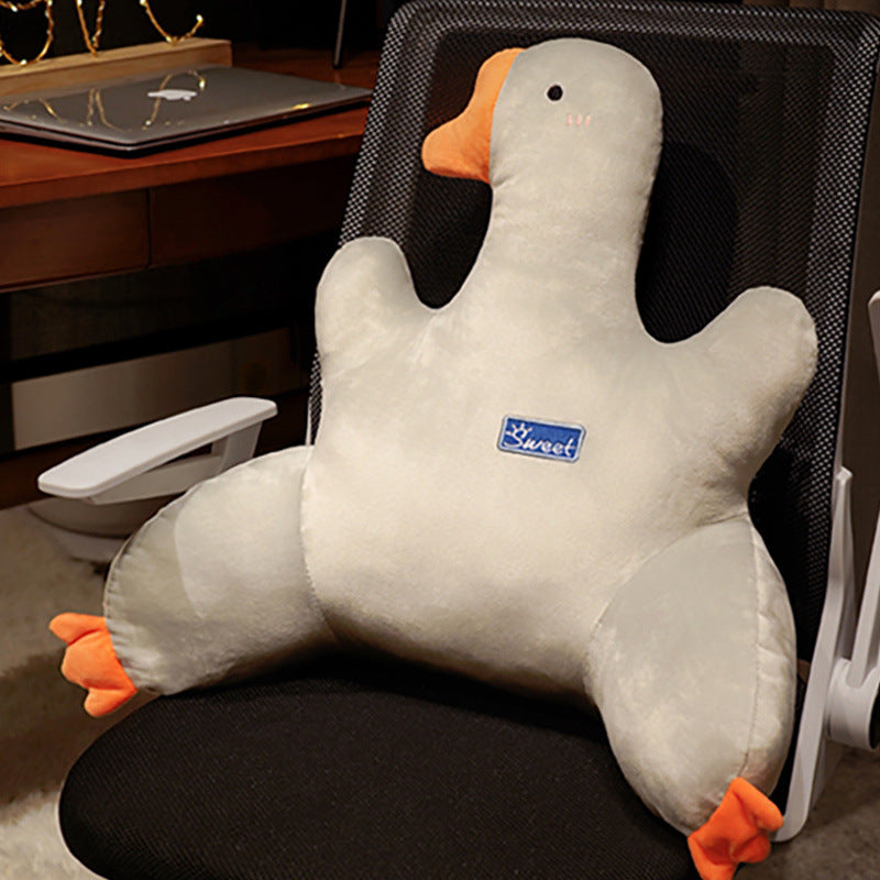 Goose Back Support Cushion for Office Chair – Lumbar Pillow for Lower Back Pain Relief, Home Office & Car