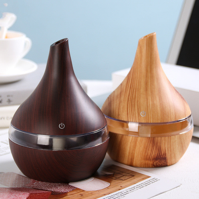Wood Grain Aroma Diffuser & Cool Mist Humidifier USB Essential Oil Diffuser for Home, Office & Bedroom